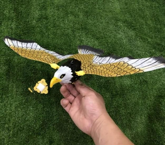 Realistic Flying Eagle Bird Toy with Spread Wings